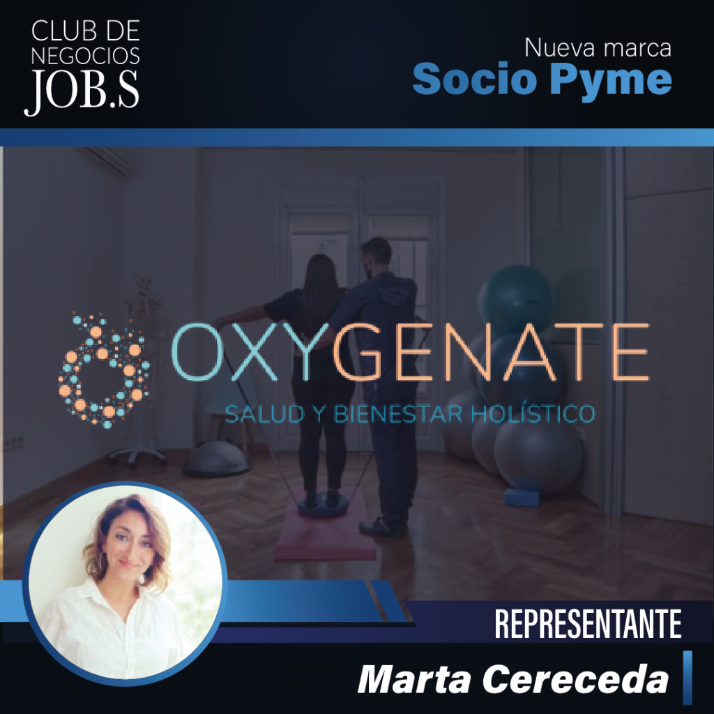 Marta Cereceda, representante de Oxygenate nuevo socio  de clubjobs 